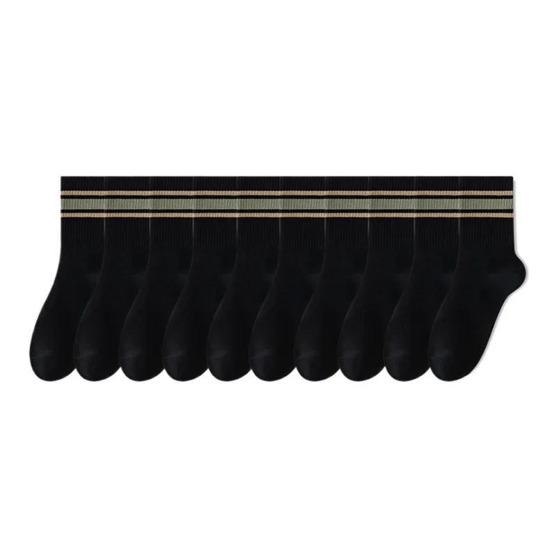 Lan Miao Mid Calf Socks Men's 10 Pack-7