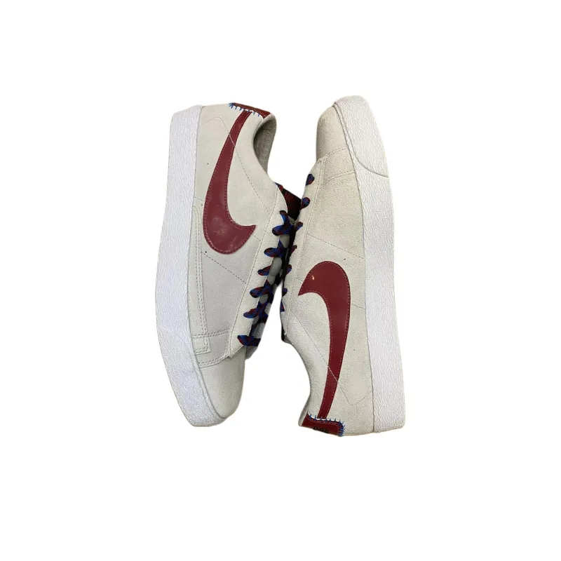 Nike Blazer Low Premium Granite/Deep Red Black White-2