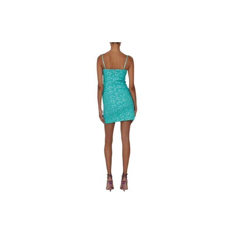 Rotate Floral appliqué Minidress-3