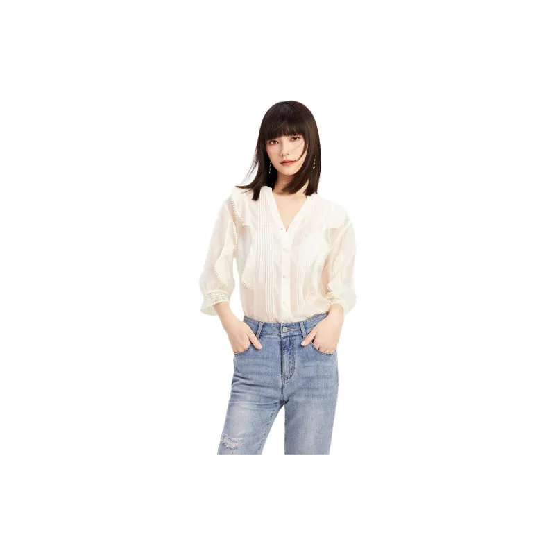 Hopeshow Shirts Women's Ecru 004-1
