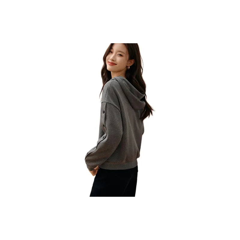 Mo Han Yi Mei Sweatshirt Women's Gray-3