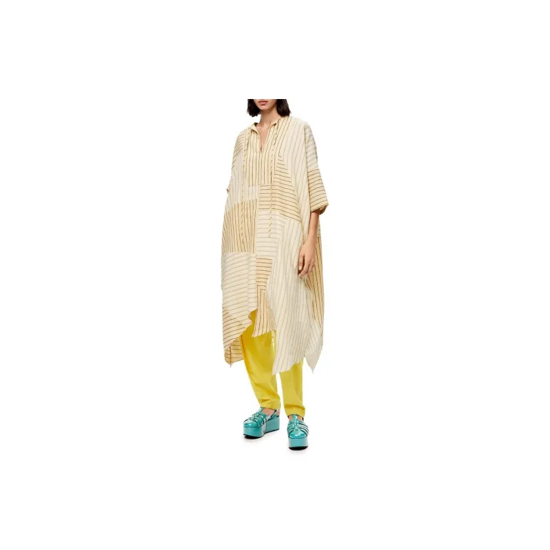 LOEWE Short Sleeved Dresses Women's Yellow-1