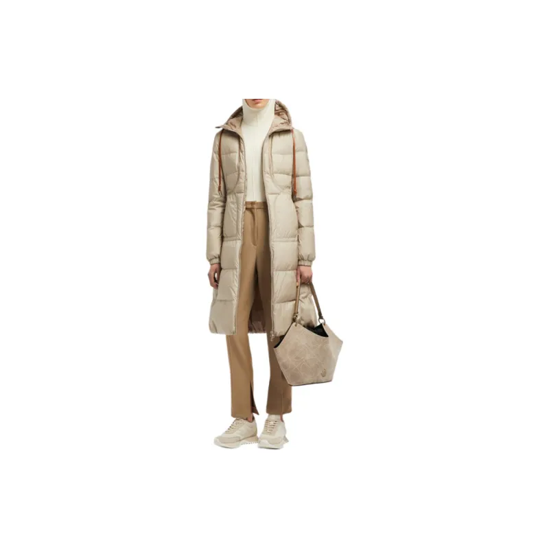 Moncler Down Jacket Women's Light Beige-2