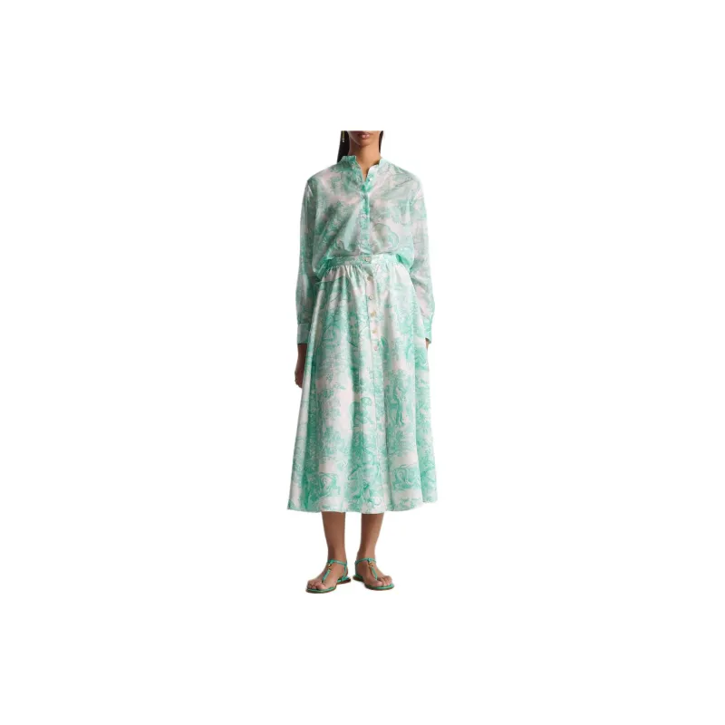 DIOR DIORiviera Trumpet Mid Length Skirt-2