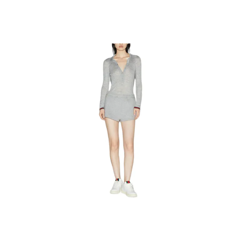 GUCCI FW24 Casual Shorts Women's Gray-1