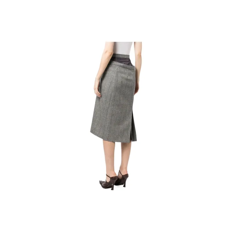 Maison Margiela Asymmetric Draped Skirt-3