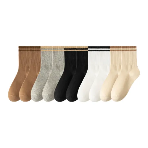 Lan Miao Mid Calf Socks Women's 10 Pack