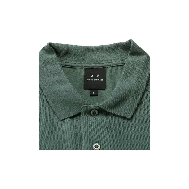 ARMANI EXCHANGEAE FW24 Polo Shirt Men's Gray Green-2