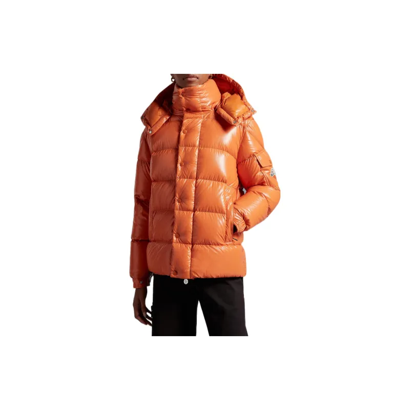 Moncler Women's Maya 70th Anniversary Special Edition Short Down Jacket Campfire Orange-3