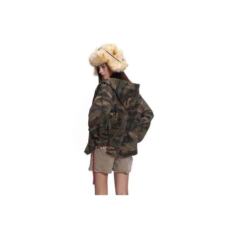 MADE EXTREME Denim Jacket Unisex Camouflage-4