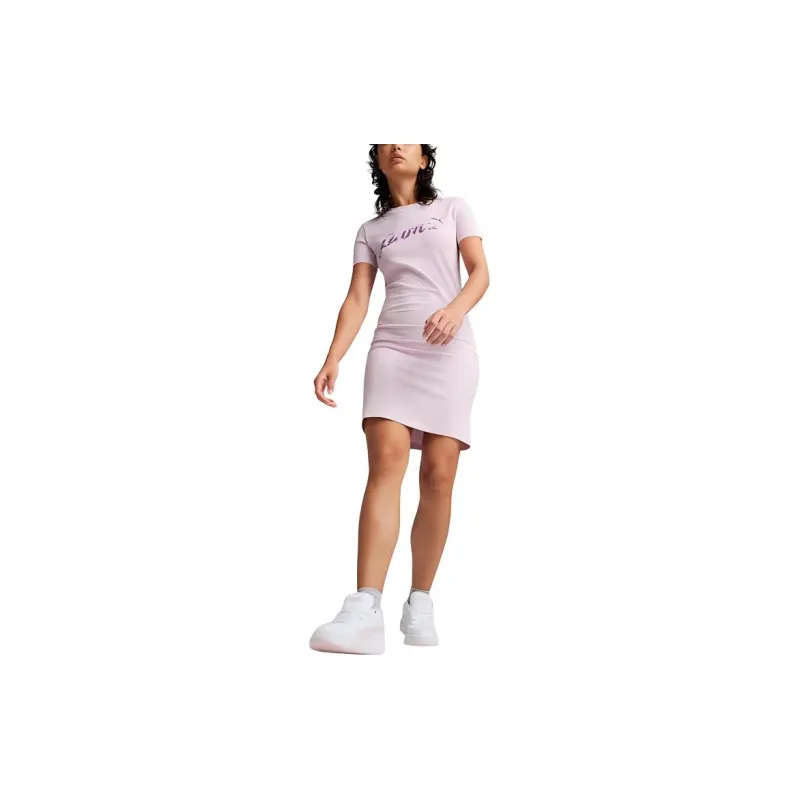 PUMA Short-Sleeved Dresses Women's Purple-2