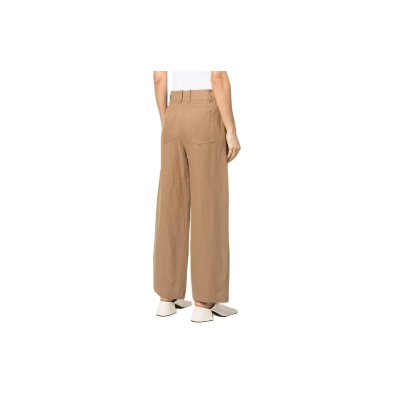 VINCE One Tone patch Wide leg Trousers-2