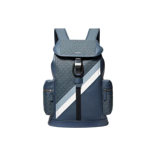 MICHAEL KORS Coated Canvas Backpack Men's Dark Blue