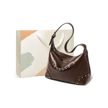 15 MINS Synthetic Leather Crossbody Bag, Shoulder Bag Regular Women's Coffee