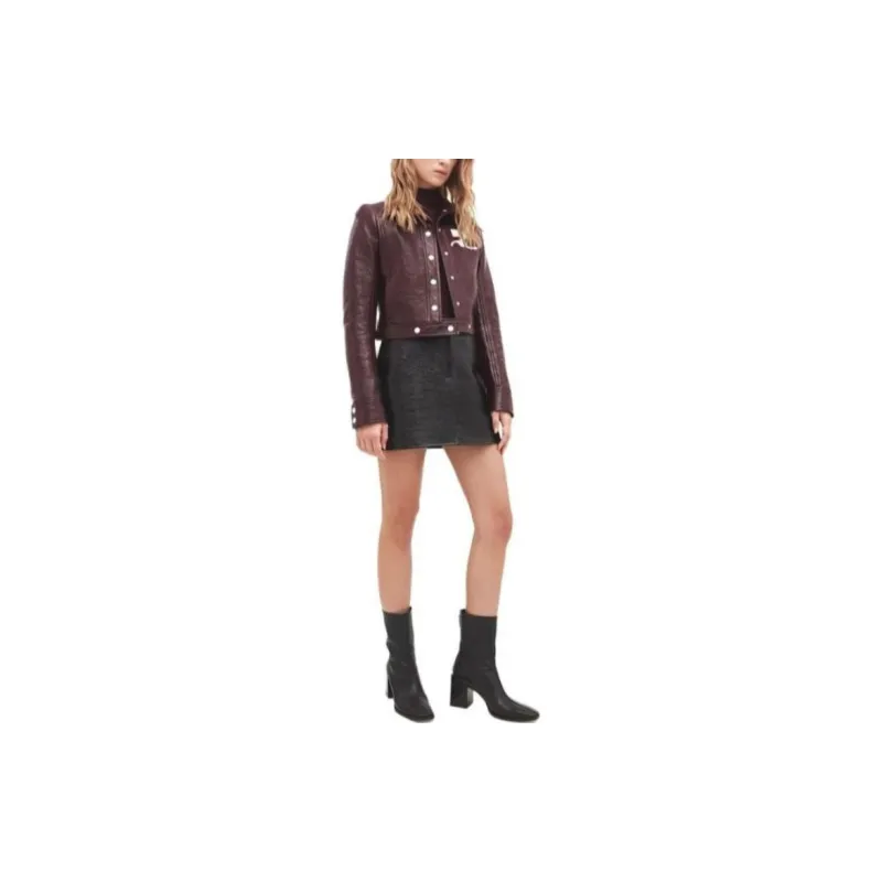 COURREGES Reedition Vinyl Jacket 'Burgundy'-1