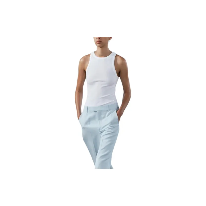 ZARA Tank Tops Women's White-3