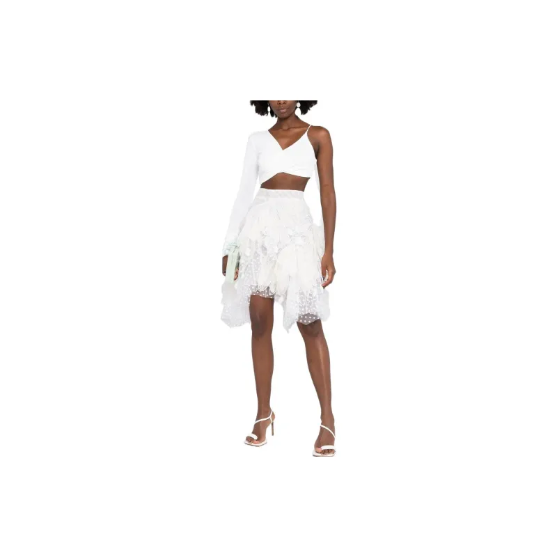 Zimmermann Casual Long Skirts Women's White-3