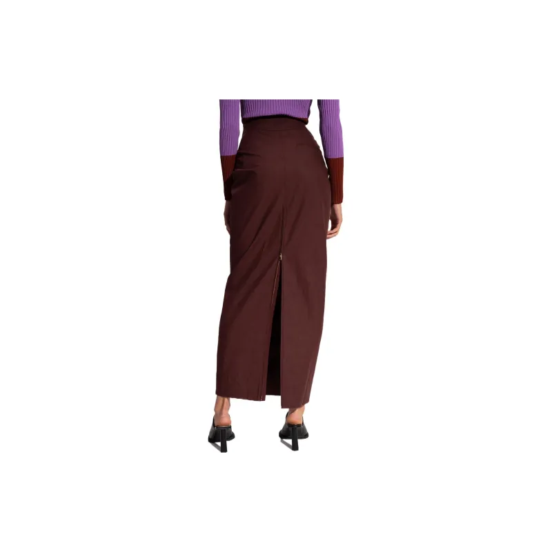 Jacquemus Casual Long Skirts Women's Brown-3