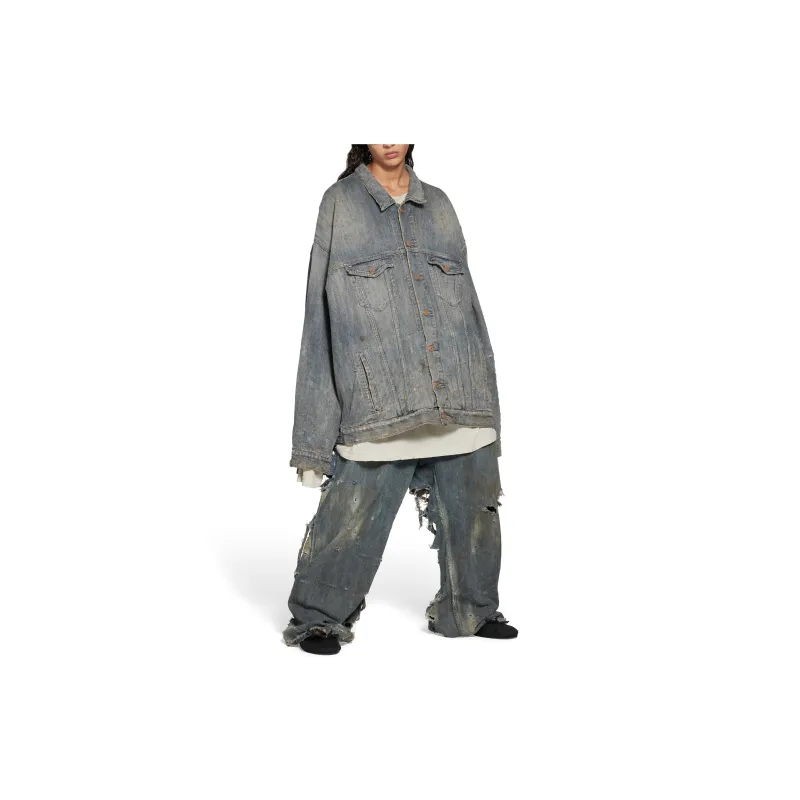 Balenciaga Deconstructed Denim Jacket-2