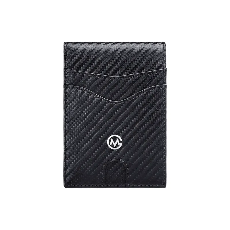 GOLF Synthetic Leather Card Holder Small Size Men's Black-5