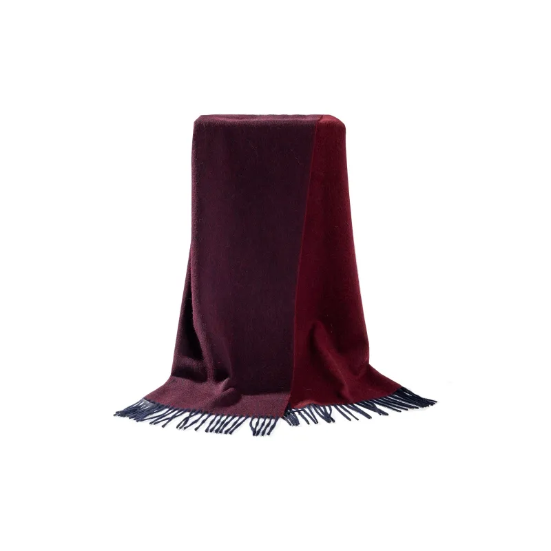 Shanghai Story 100% Cashmere Knit Scarves Women's Coffee Red Gift Box Set-4