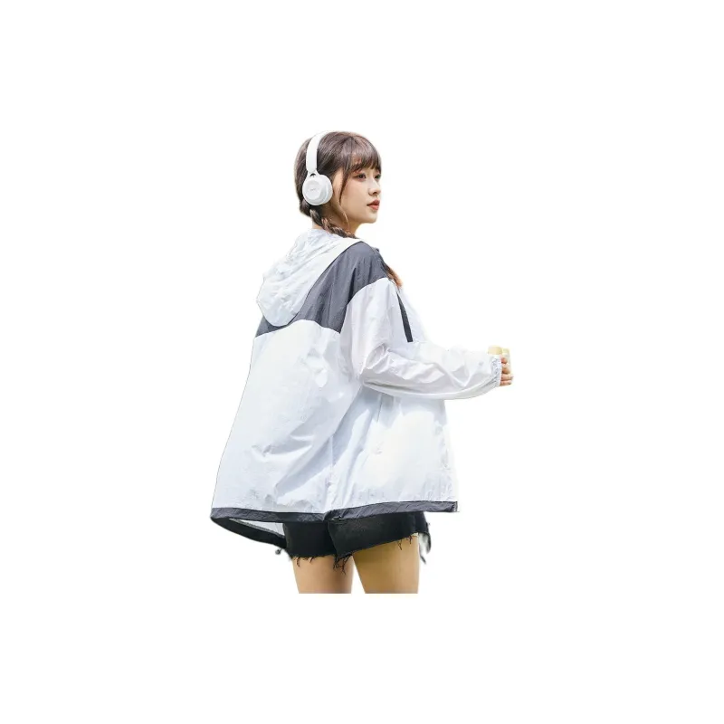 Tonlion Sun Protection Clothing Women's Raw White-4