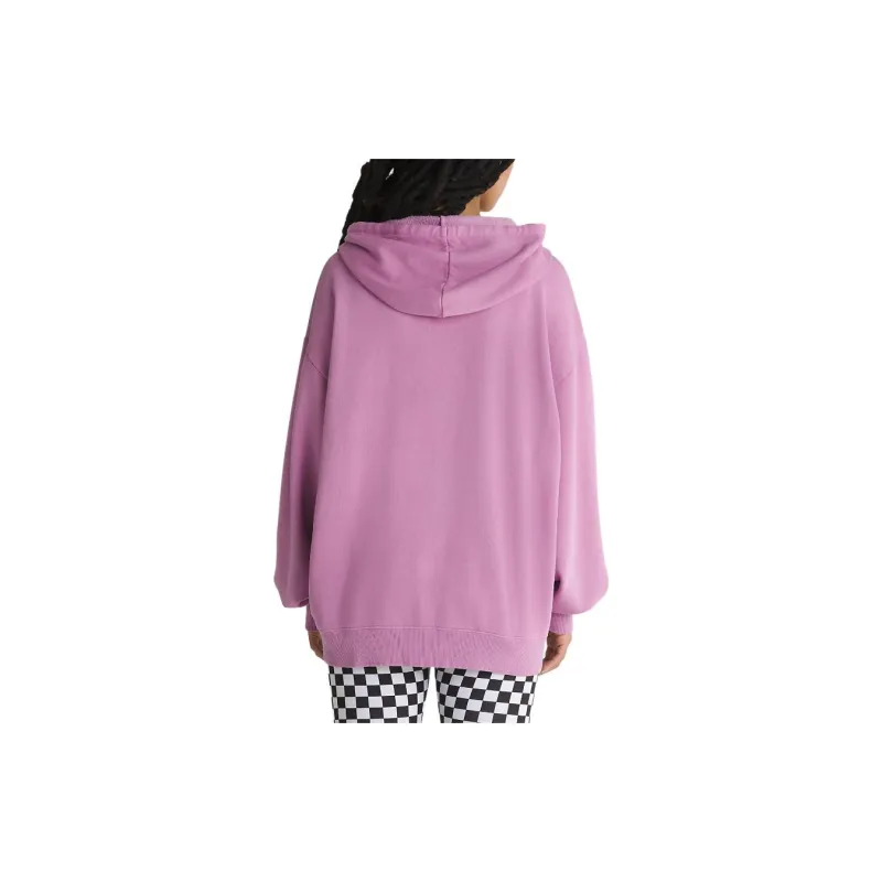 Vans Oversized Full Zip Hoodie Sweatshirt Women's Pink-3