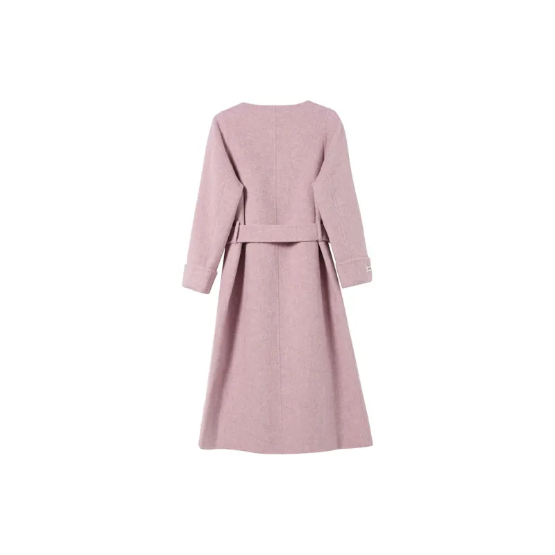 Fele.d Coat Women's Pink Purple-3