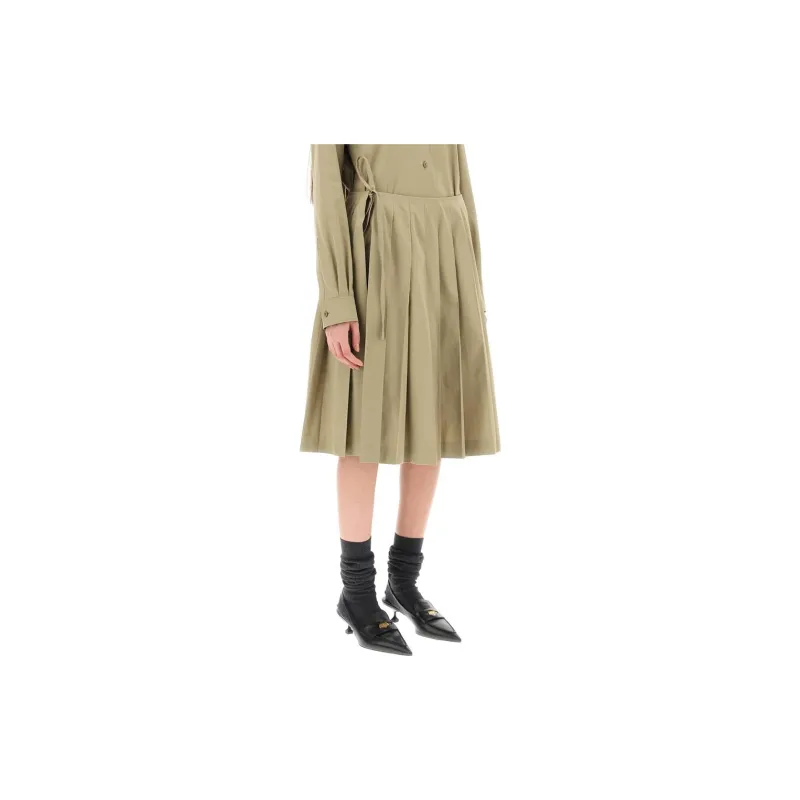 MIU MIU Casual Short Skirts Women's Light Camel-1