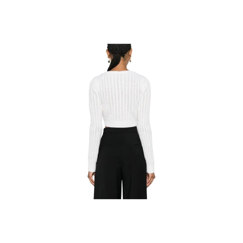MaxMara V Neck Long Sleeved Top-3