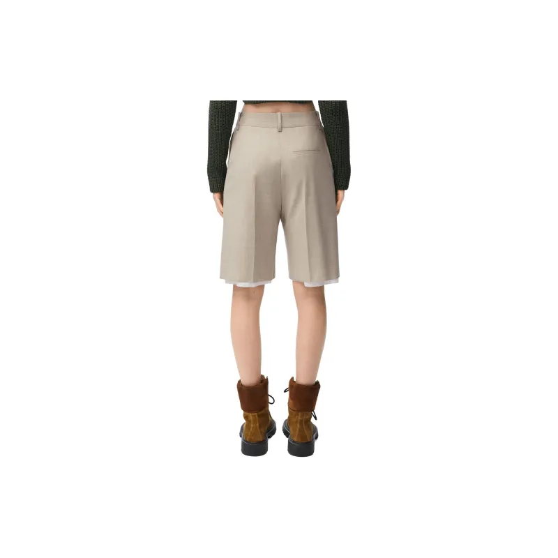 LOEWE Anagram Shorts 'Light Beige Melange'-2