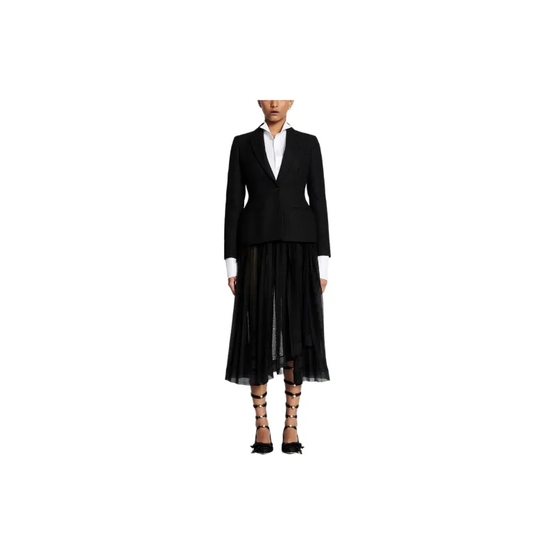 DIOR Pleated Midi Skirt-1