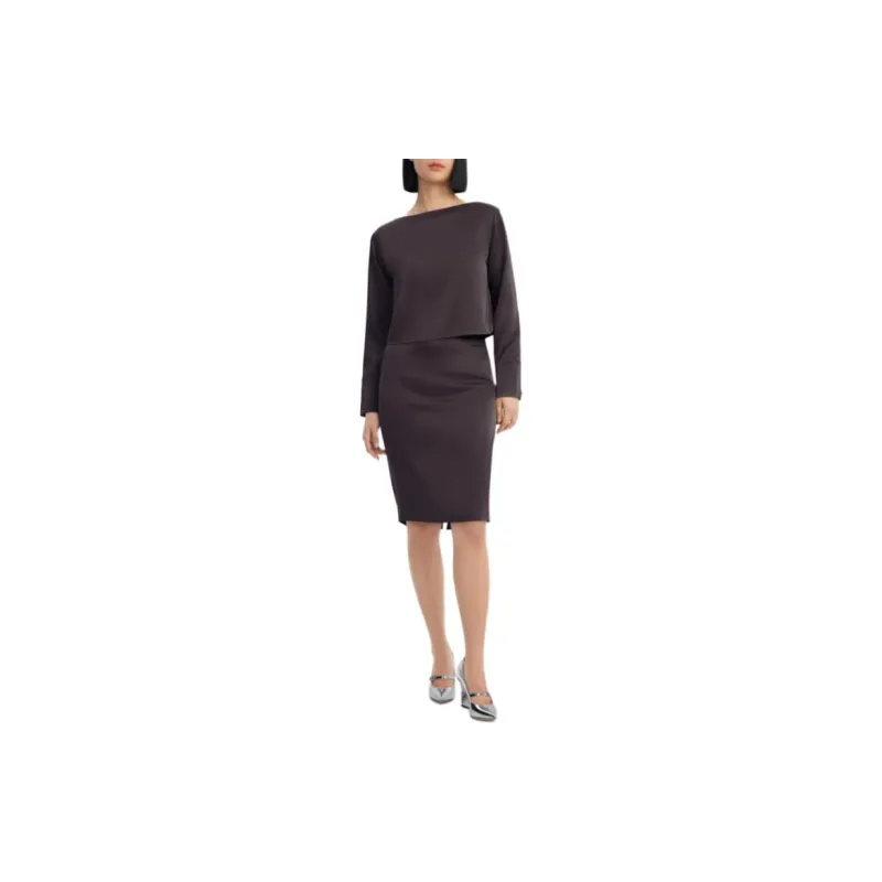 THEORY Shirt Women's Coffee Brown-3
