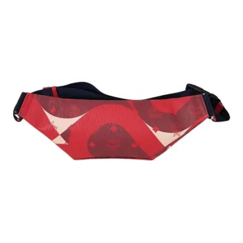 MCM Fursten Visetos Artificial Leather One Shoulder Crossbody Fanny Pack Small Size Men's Red