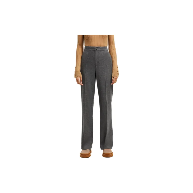 Moncler Logo Buttoned Straight Leg Trousers-1