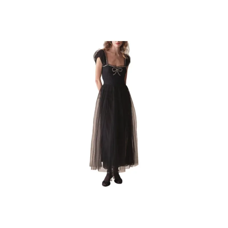 DOEN PAMELINA DRESS Short-Sleeved Dresses Women's Black-1