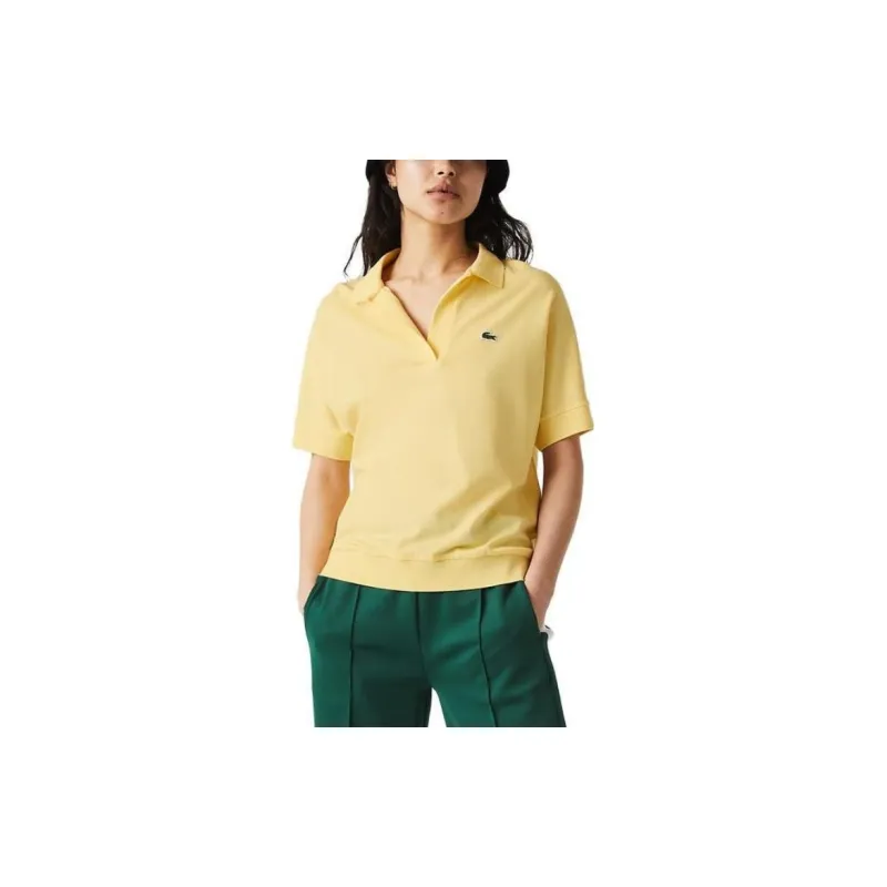 LACOSTE Polo Shirts Women's Light Yellow-3