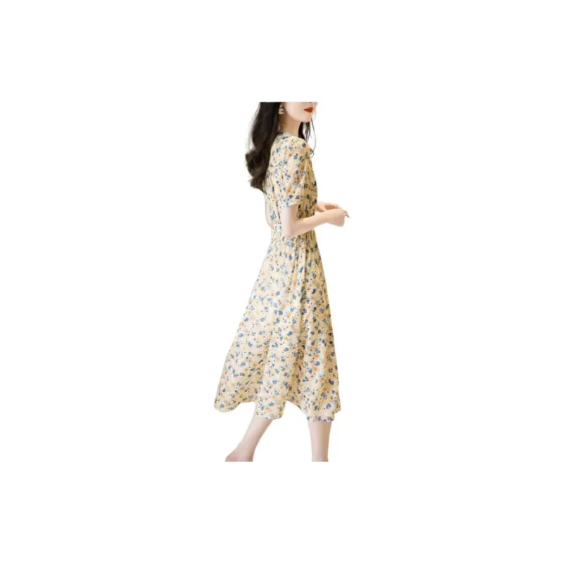 Dme Short Sleeved Dresses Women's Yellow-3