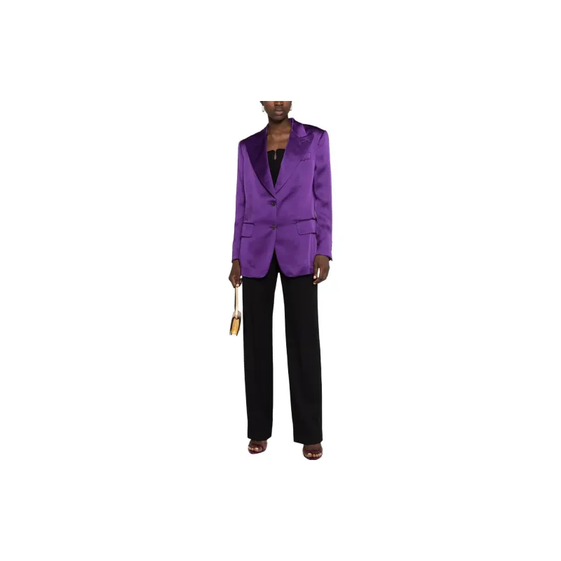 TOM FORD V Neck Single Breasted Blazer-1