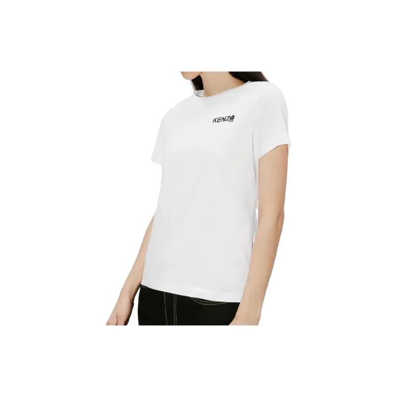 KENZO Logo Printed Crewneck T Shirt-10