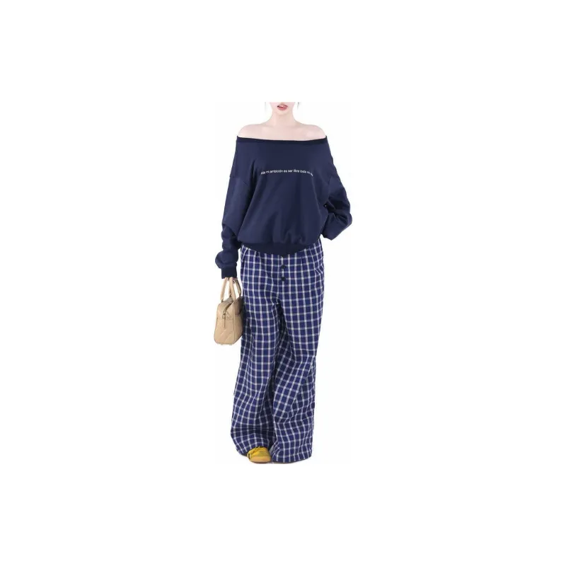 ZNZX Sweatshirt Women's Navy Blue-1
