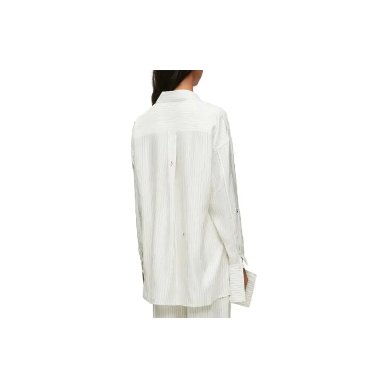 LOEWE X Suna Fujita Pinstripe Shirt-2