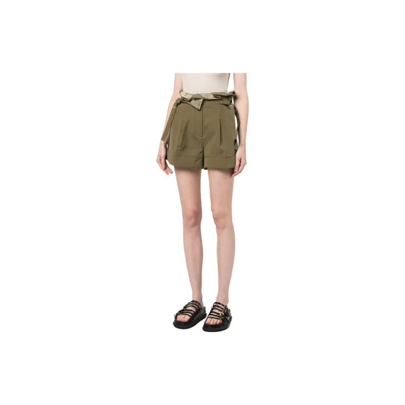 3.1 Phillip Lim Paperbag Cotton linen Shorts-3