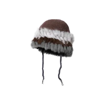 Clect Faux Rabbit Fur Beanies Women's