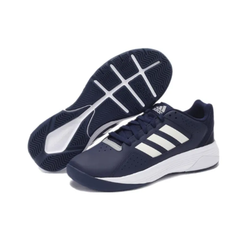 Adidas Cloudfoam Ilation Slip Resistant Cushioning Low Top Basketball Shoes Men's Blue-3