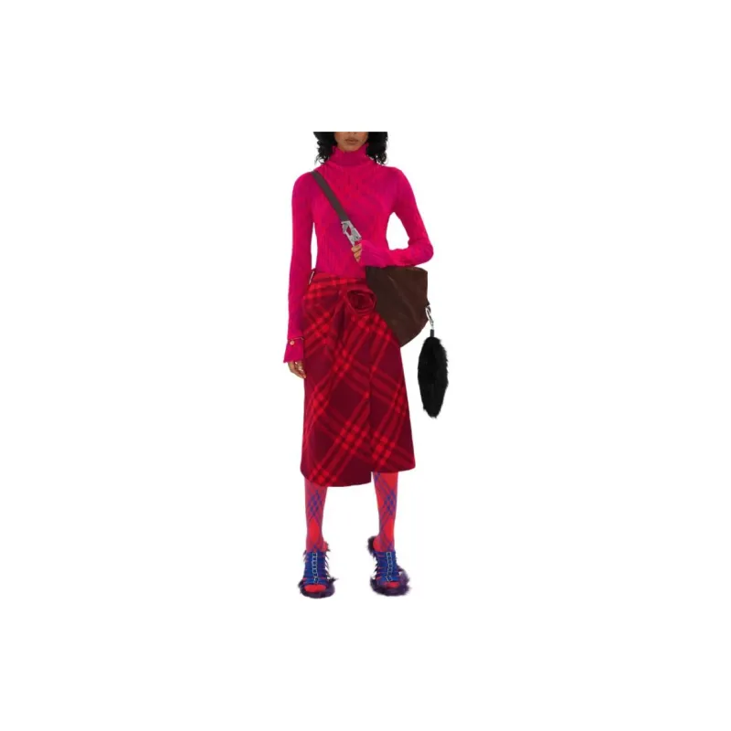 Burberry Casual Long Skirt Women's Red-1