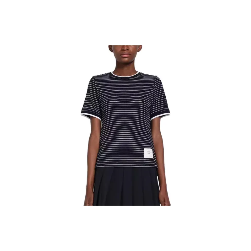 THOM BROWNE T Shirts Women's Navy-4