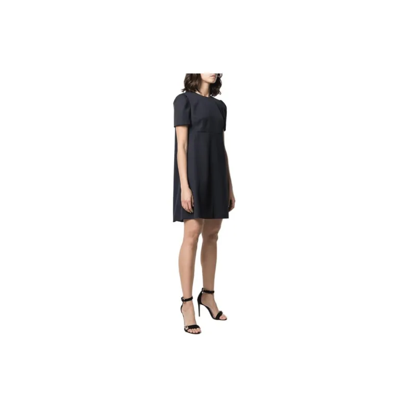 Alexander McQueen Short Sleeved Dresses Women's Black-3