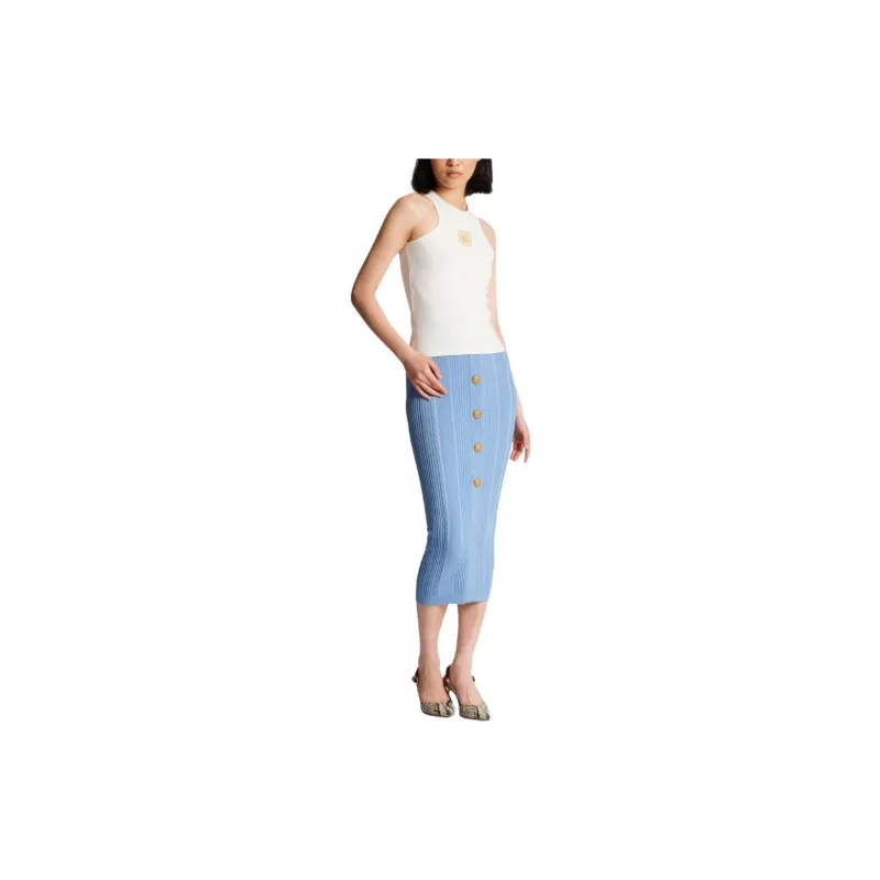 BALMAIN Pb Embroidered Tank Top-2