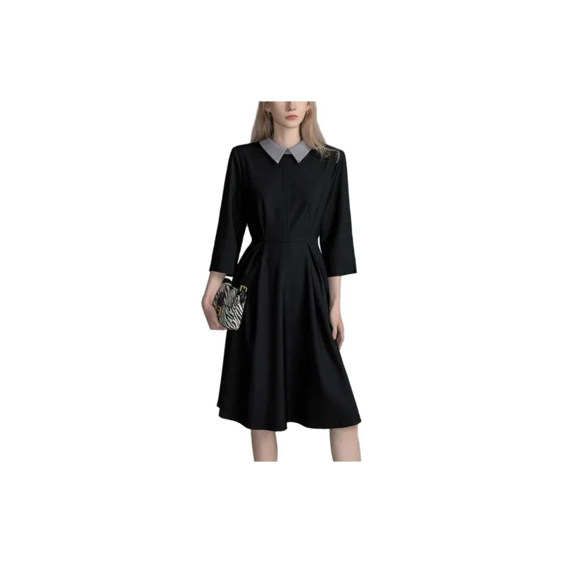 Dme Long Sleeved Dresses Women's Black-1